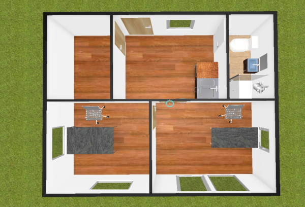 conteneur habitable 6x5, 8: 35m2 – Image 9